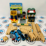 Logan and the Big Blue Engines Set with Trains and Book (See Notes) Wooden - Used