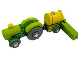 Tractor and Crop Sprayer with Track BIGJIGS Rail Wooden - New in Box
