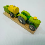 Tractor and Crop Sprayer with Track BIGJIGS Rail Wooden - New in Box