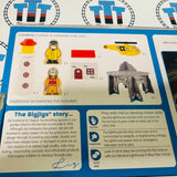 Lighthouse 4 Way Tunnel with Lighthouse, 2 People, House and Helicopter BIGJIGS Rail Wooden - New in Box