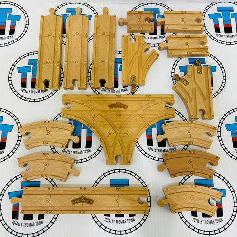 Chuggington Expansion Track Pack 15 Pieces Wooden - Used