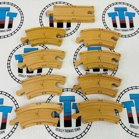 Chuggington Track Pack 9 Pieces Wooden - Used
