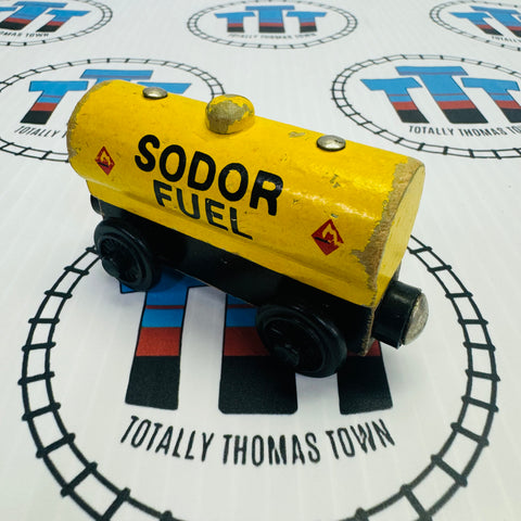 Sodor Fuel Tanker (Learning Curve 2001) Poor Condition Wooden - Used