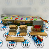 Musical Melody Tracks Set #1 with Train (Track No Road) One Glued Piece Wooden - Used