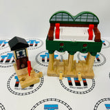 Logan and the Big Blue Engines Set with Trains and Book (See Notes) Wooden - Used