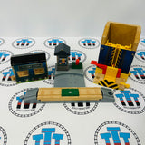 Logan and the Big Blue Engines Set with Trains and Book (See Notes) Wooden - Used