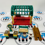 Knapford Station with Coach (Unpainted) & Accessories (Thomas Wood Mattel) Newer Track Wooden - Used