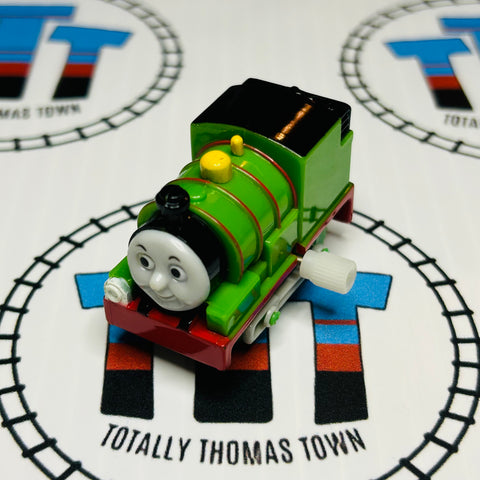 Percy Eyes Straight No Stickers Capsule Plarail Wind Up - Used