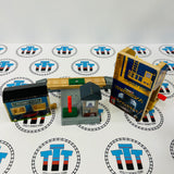 Logan and the Big Blue Engines Set with Trains and Book (See Notes) Wooden - Used