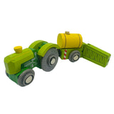 Tractor and Crop Sprayer with Track BIGJIGS Rail Wooden - New in Box
