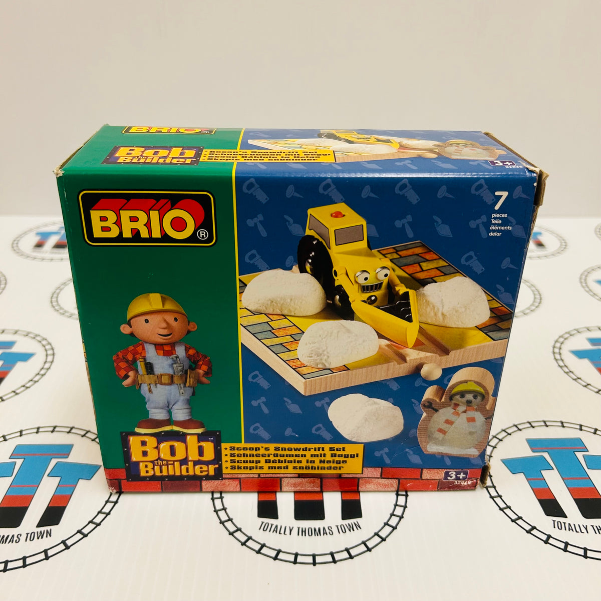 BRIO 32828 Bob the Builder Scoop's Snowdrift Set Wooden New