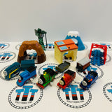 Capsule Plarail Wind-Up and Pull Along Broken Pieces, Missing Pieces, Missing Stickers Fair Condition/Glued Value Pack #4 - Used