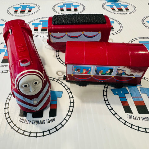 Caitlin's Passenger Express (2012) Ripped Stickers Noisy Fair Condition Used - Trackmaster