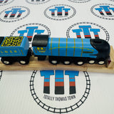 Mallard with Buffer and Track BIGJIGS Rail Wooden - New in Box