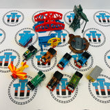 Capsule Plarail Wind-Up and Pull Along Broken Pieces, Missing Pieces, Missing Stickers Fair Condition/Glued Value Pack #6 - Used