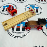 Santa Sleigh with Reindeer, Track and Buffer BIGJIGS Rail Wooden - New in Box