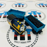 Logan and the Big Blue Engines Set with Trains and Book (See Notes) Wooden - Used