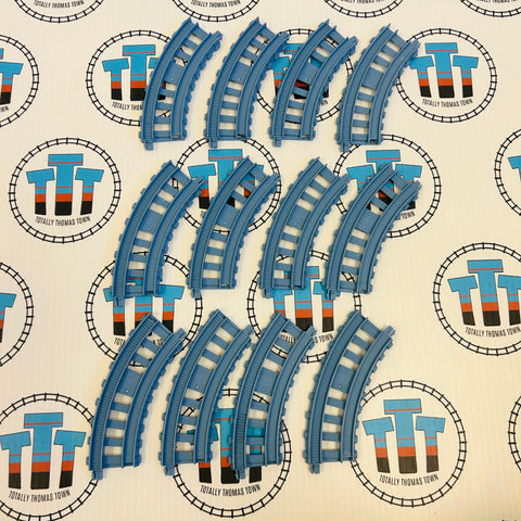 Blue Mountain Curved Track Pack (12 Pieces) Used - Trackmaster Revolution