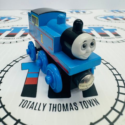 Thomas #10 (Learning Curve 1998) Cracked Wheel Wooden Rare - Used
