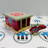 Fire Station Shed BIGJIGS Rail Wooden - New in Box