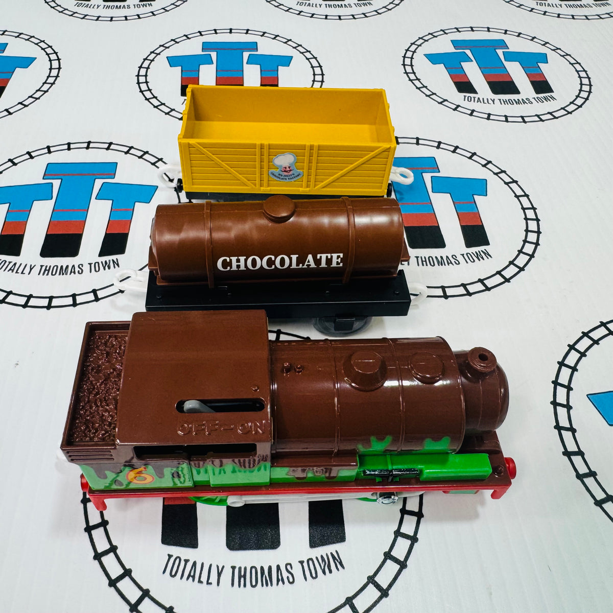 Chocolate Covered Percy and Cars New In Box - TOMY – Totally