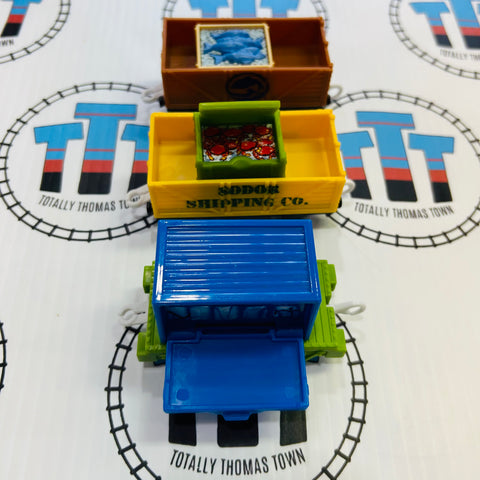 Brendam Shipping Cargo Cars (Different Fish Cargo) Used - Trackmaster