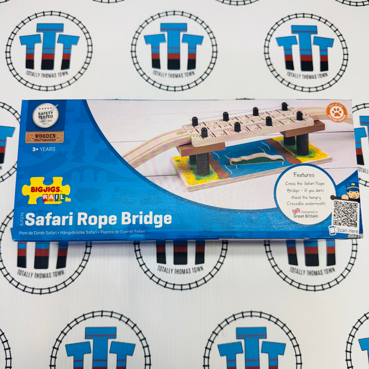 Safari Rope Bridge BIGJIGS Rail Wooden - New in Box – Totally