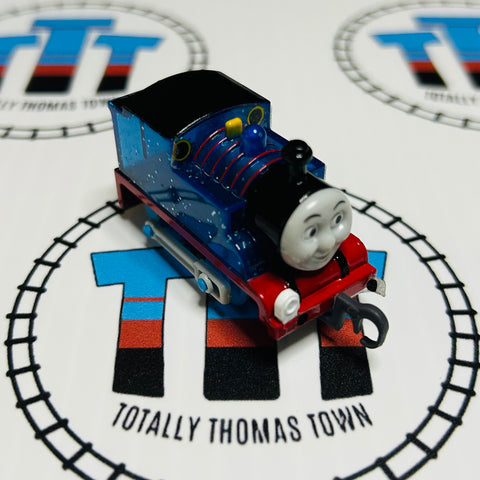 Clear Glitter Thomas Eyes Right Missing Stickers Pull Along Capsule Plarail - Used