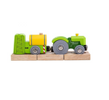Tractor and Crop Sprayer with Track BIGJIGS Rail Wooden - New in Box