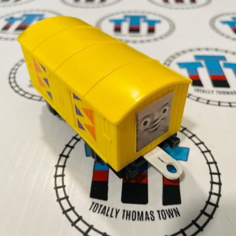 Yellow Troublesome Brakevan with Patterns (2002) Used - TOMY