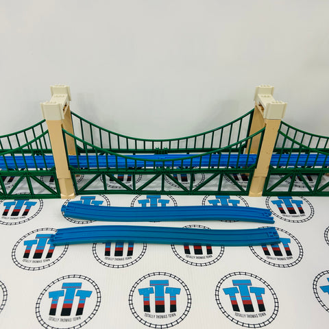 Suspension Bridge with Discoloured Ascending Track Used - TOMY