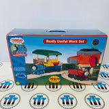 Really Useful Work Set with Trains - SEE NOTE (possible James recall) Wooden - New in Box