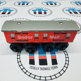 Wagon postal Sodor n°1 (Learning Curve 1996) Rare, écaillé, en bois - Occasion