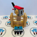 Sodor Cargo Co. Crane #2 Clickity Clack Small Marks/Stained String with Cargo Car (1998) Wooden - Used