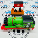 Sodor Safari Panda Percy without Mask with Panda and Mail Car (2013) Used - Trackmaster Revolution