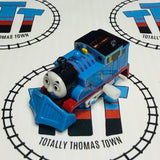 Thomas with Snowplow (Glued) #3 Newer Face Capsule Plarail Wind Up - Used