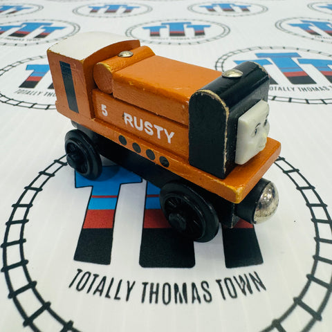 Rusty (Learning Curve 1996) Fair Condition Chipping Paint Wooden - Used