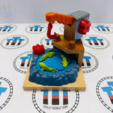 Brendam Fishing Dock #3 with 3 Fish (Damaged) No Cargo Car Wooden - Used