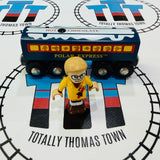 BRIO 32505 Polar Express Hot Chocolate Car with Sound & Know-It-All Boy RARE Wooden - Used