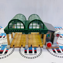 Knapford Station #2 with Microphone with Lights and Sound (Smudged Text) Wooden - Used