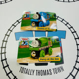 Thomas at the Zoo Set Complete with Trains #1 (Writing on Bottom/Fair Condition Character Cards) Some fish don’t spin properly Wooden Rare - Used