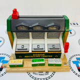 Recycling Center with Light and Sound and Track #2 (Lights are Glitchy/Chipped Magnet) Fair Condition Wooden - Used