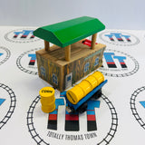 Arlesdale Barrel Loader with 3 Barrels (Corn, Flour, Molasses) Learning Curve 1997 #3 Discoloured Sticker Wooden - Used