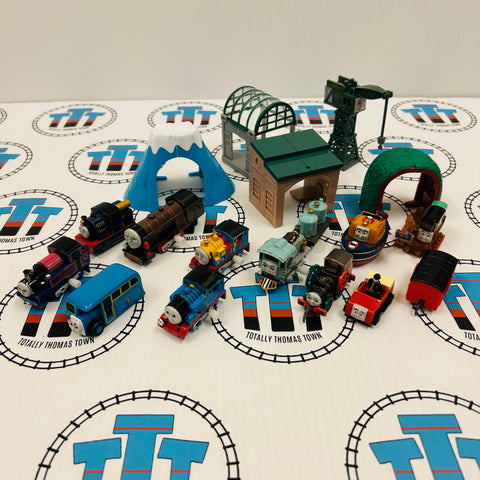Capsule Plarail Wind-Up and Pull Along Broken Pieces, Missing Pieces, Missing Stickers Fair Condition/Glued Value Pack #6 - Used