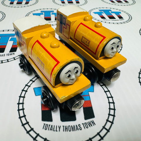 Bill and Ben (Learning Curve 2000) Rare Chipping Paint Wooden - Used