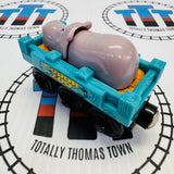 Hippo Car Blue (Learning Curve) Fair Condition Wooden - Used