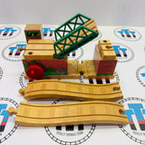 Lifting Bridge #10 No Roof/Signs Marked Track Wooden - Used