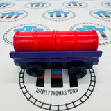 Purple Barrel Car with Oil and Petrol Barrels Good Condition Wooden - Used