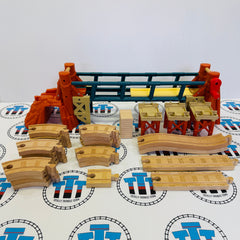 Aventure à l'île de la Brume, sans trains/grue avec lumière et son, en bois - Occasion
