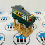 Deluxe Over the Track Signal House Newer Style NOT WORKING NO LIGHTS/SOUNDS Wooden - Used